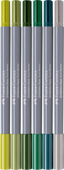 Set de 6 marqueurs Goldfaber Aqua teintes Jungle