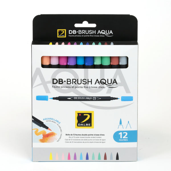 Boîte de 12 feutres DB-Brush Aqua