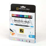 Boîte de 12 feutres DB-Brush Aqua