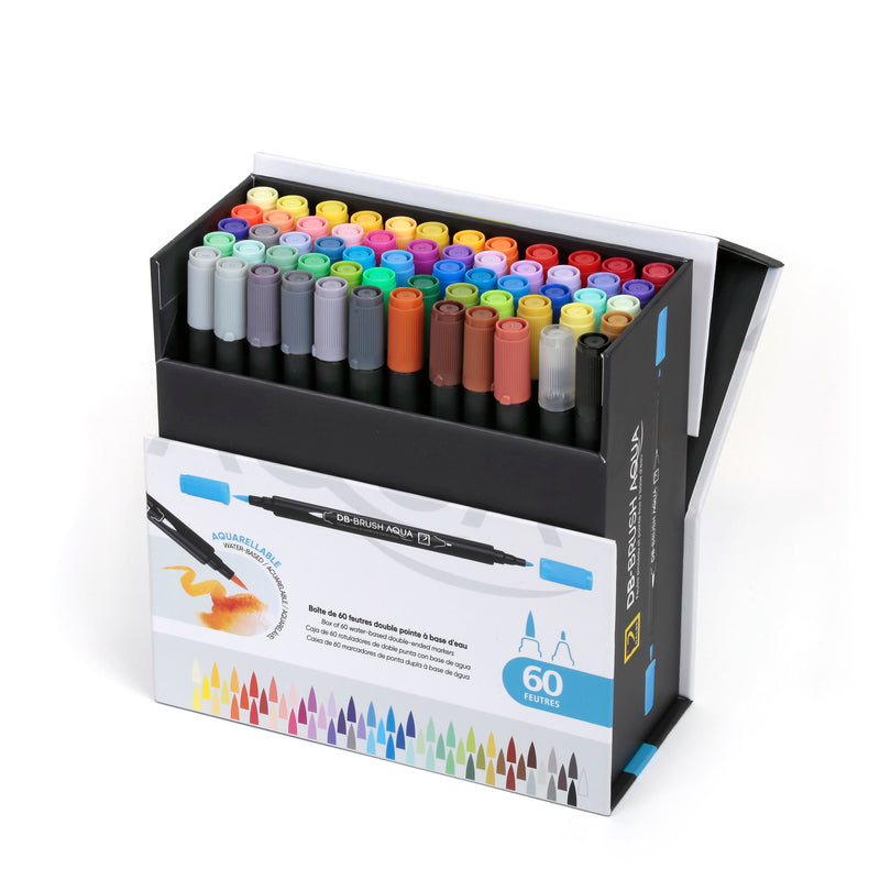 Boîte de 20 crayons feutres non toxiques pour enfant et loisir créatif