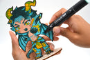 Kit coloriage Graph'it Chibis - Figurine Dragon