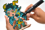Kit coloriage Graph'it Chibis - Figurine Dragon