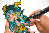 Kit coloriage Graph'it Chibis - Figurine Dragon