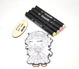 Kit  coloriage Chibis figurine Unicorn - Graph'It