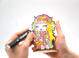 Kit  coloriage Chibis figurine Unicorn - Graph'It