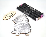 Kit coloriage Graph'it Chibis - Figurine Mermaid