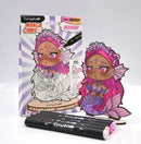Kit coloriage Graph'it Chibis - Figurine Mermaid
