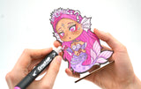 Kit coloriage Graph'it Chibis - Figurine Mermaid