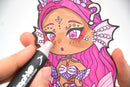 Kit coloriage Graph'it Chibis - Figurine Mermaid
