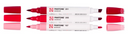 Set marqueur Pantone x 3 red