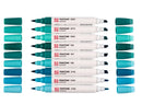 Set marqueur Pantone x 9 blue green