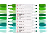 Set marqueur Pantone x 9 green