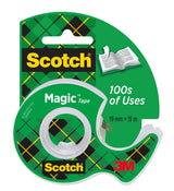 Ruban invisible Scotch® Magic™, 19 mm x 15 m + dévidoir manuel