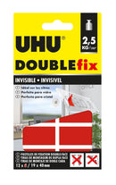 Pastilles double face adhésif transparent 19mm x 40mm - Lot de 12 pastilles