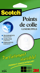 Scotch® Points de Colle Permanente, Transparent, 64 Unités