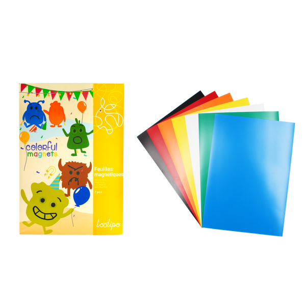 Feuilles magnétiques - A4 - épaisseur 0,5 mm - Noires ou couleurs assorties