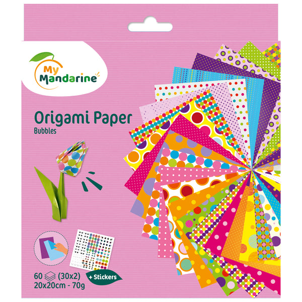 Papier origami 20x20cm bubbles