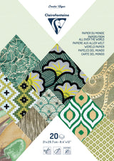 Blocs papiers du Monde 20 feuilles A4 80g/m² Vert