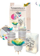 Pochette papier transparent 115g/m² - 5 coloris