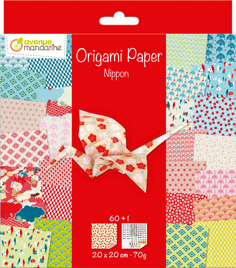 Papier origami 20x20cm Thème zoo