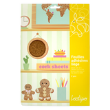 Pochette de 2 feuilles en liège adhésives A4