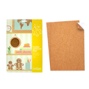 Pochette de 2 feuilles en liège adhésives A4