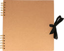 Album Kraft spiralé recyclé-25x25 cm-40 feuilles-140gr