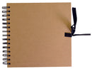 Album Kraft naturel spiralé recyclé-30x30 cm-40 feuilles-140gr