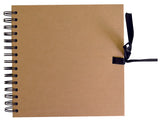Album Kraft naturel spiralé recyclé-30x30 cm-40 feuilles-140gr