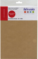 Feuille A4 Kraft autocollante x10