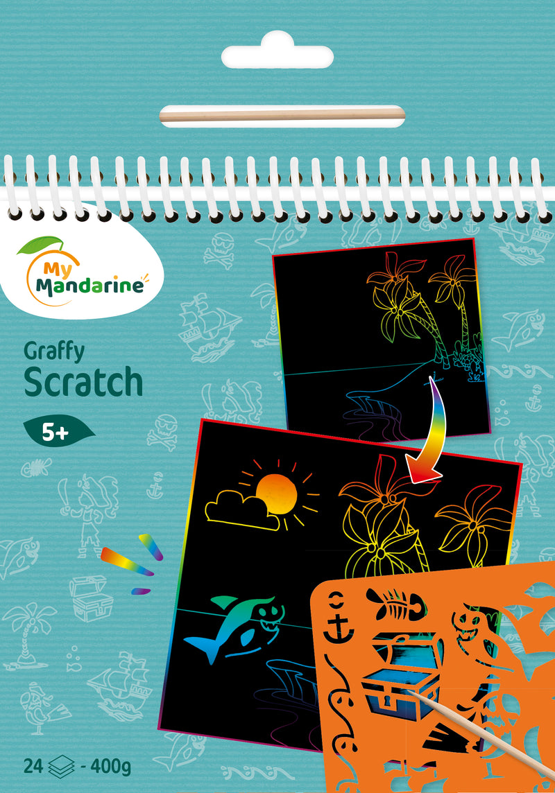 Graffy Scratch pirates carte à gratter