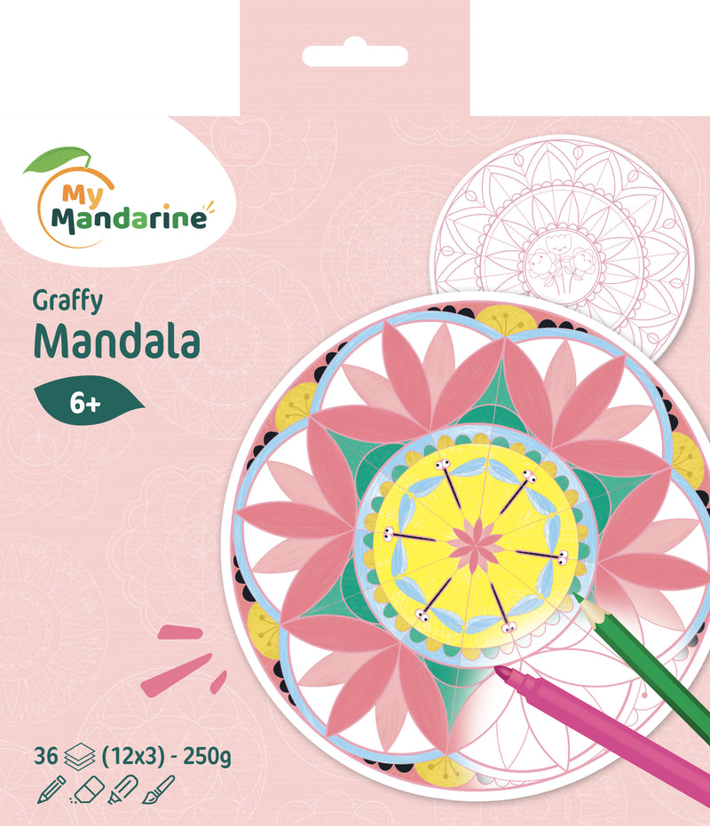 Graffy pop Mandala - 6 thèmes