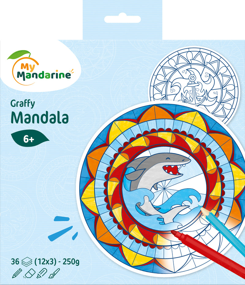 Graffy pop Mandala - 6 thèmes