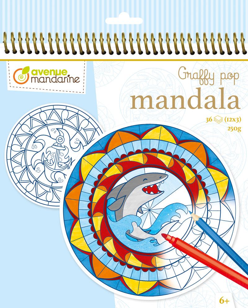 Graffy pop Mandala - 6 thèmes