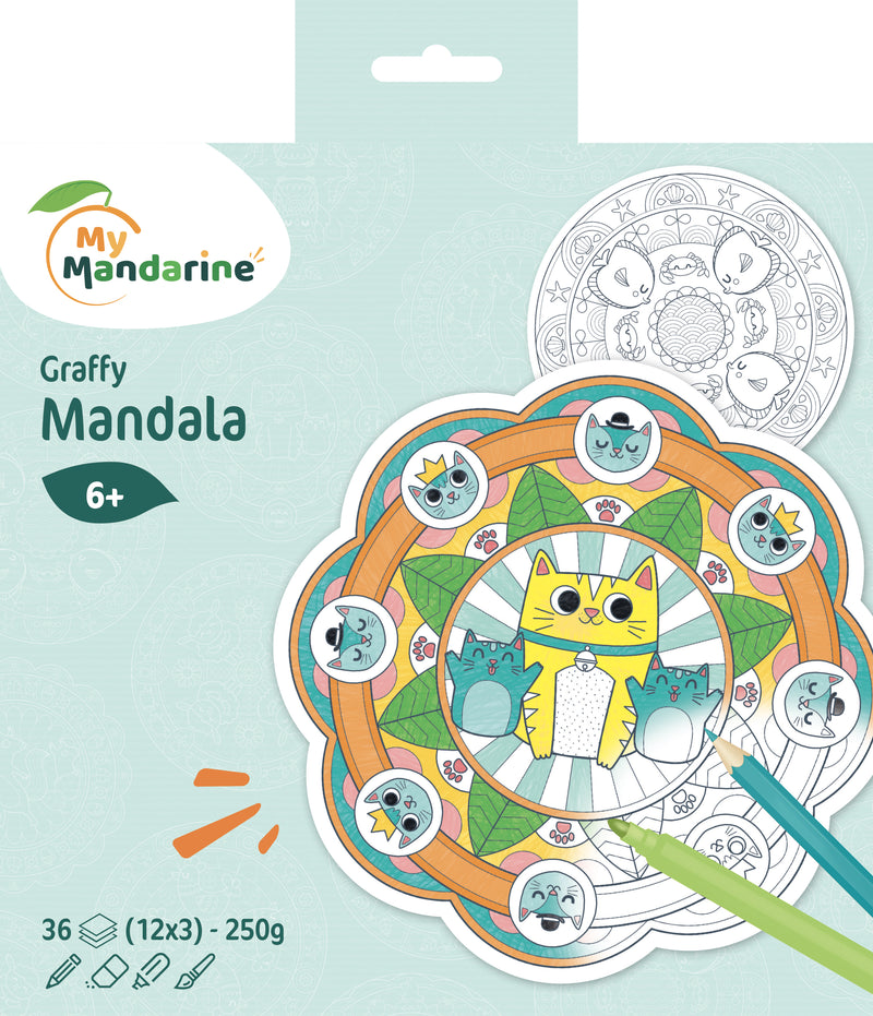 Graffy pop Mandala - 6 thèmes