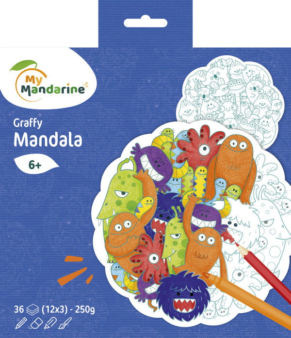 Graffy pop Mandala - 6 thèmes