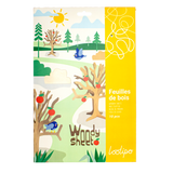 Coupons feuille de bois A4 - 1 mm de largeur - X10