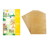 Coupons feuille de bois A4 - 1 mm de largeur - X10