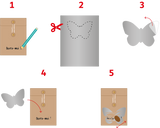 Coupon papier à gratter adhésif A4 fond transparent - X5