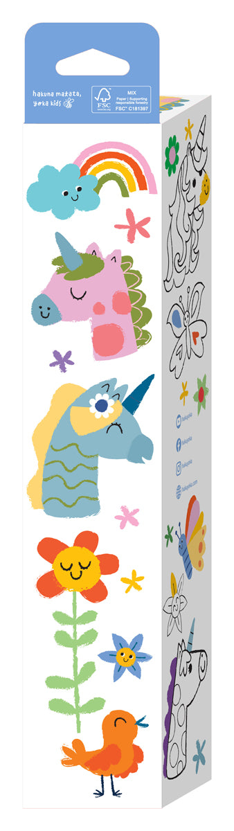 Kit de rouleau de couleur Haku Yoka "Licorne Fantastique"+ accessoires 30 x 300 cm