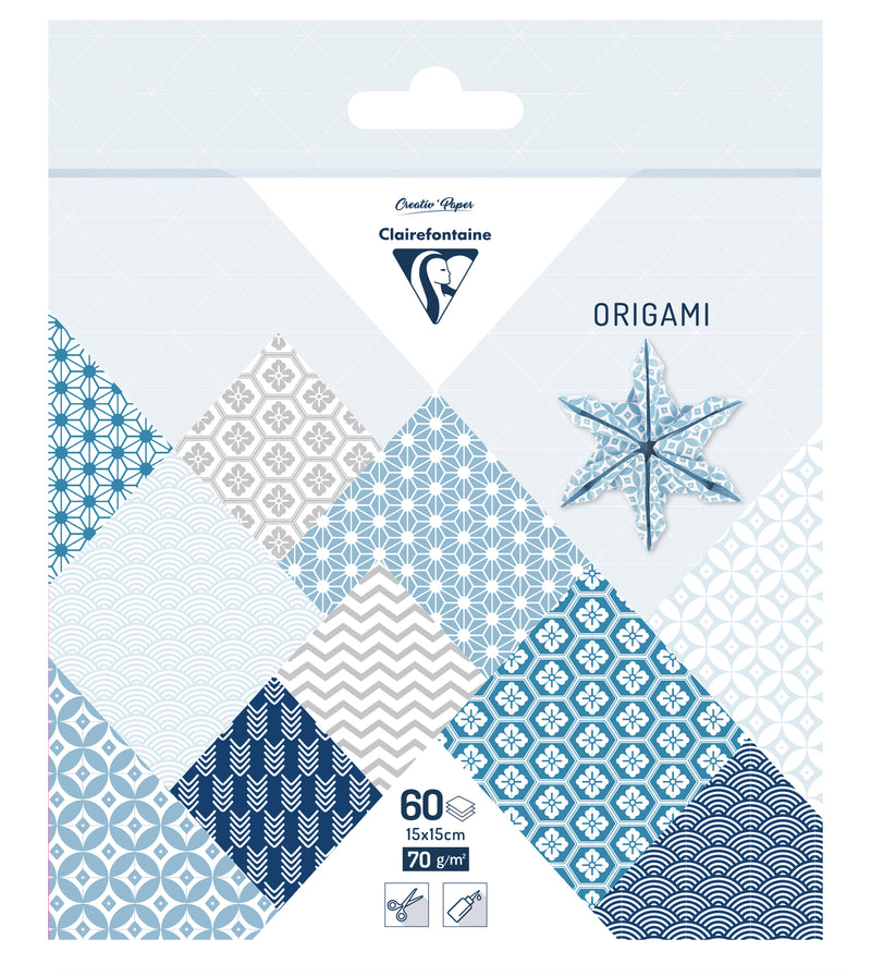 Papiers origami 15x15cm Hiver