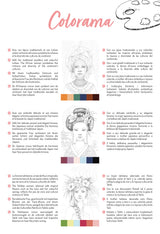 Bloc de coloriage multi-techniques de 20 feuilles A4 250g, Les femmes
