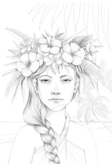 Bloc de coloriage multi-techniques de 20 feuilles A4 250g, Les femmes