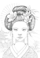 Bloc de coloriage multi-techniques de 20 feuilles A4 250g, Les femmes