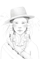 Bloc de coloriage multi-techniques de 20 feuilles A4 250g, Les femmes