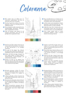 Bloc de coloriage multi-techniques de 20 feuilles A4 250g, Les villes