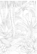 Bloc de coloriage multi-techniques de 20 feuilles A4 250g, Les jardins