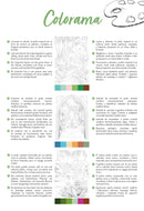 Bloc de coloriage multi-techniques de 20 feuilles A4 250g, Les jardins