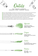 Bloc de coloriage multi-techniques de 20 feuilles A4 250g, Les jardins