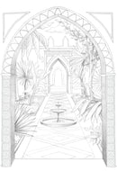 Bloc de coloriage multi-techniques de 20 feuilles A4 250g, Les jardins